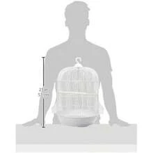 Redkite Jaula Monaco para Aves 33 x 53 cm con Ventilación y Espacio para Vuelo(I) - Multicolor - Ver 7