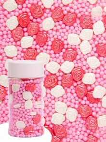 Edible Valentine's Day Cake Decorations, Suitable For Decorating Baked Goods, Cupcakes, Ice Cream, Candies And Cookies - Pink, Ideal For Valentine's Day, Princess-Themed Wedding Parties And Weddings. - Multicolor - View 20