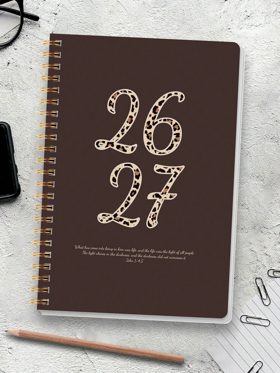 BUBU 2026 Calendar Jan.2026-Dec.2027, A5 2-Year Academic Monthly Planner Calendar Book With Holiday Reminder & Notes, For Students &Teachers, Back To School Supplies January Office Use - Multicolor - View 1