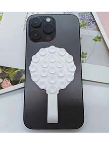 1pc Heart-Shaped Silicone Double-Sided Suction Cup Phone Holder, Anti-Stress Bubble, Non-Slip, Strong Suction, Suitable For Car, Desk, Bathroom, Portable Handheld Design - Multicolor - View 11