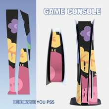 1 Set Of 3pcs Game Console Skin Stickers With Printed Pattern, Suitable For Disc Edition - Multicolor - View 5