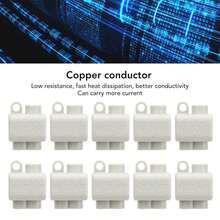 10 Uds 60A 400V Bloque de Terminales de de Conector Rápido en Dos Cables Eléctricos Bloques deón en Línea para Cableado de 0,5 a 6mm² - 1 - Ver 8