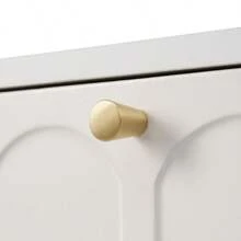 Vanity With 2 Drawers, 76.5 Cm High, Tall Bedroom Dresser, White-Edged Cabinet, Bedroom Chest Of Drawers, Cream/White - H76.5 / W100 / D45 Cm - White - View 10