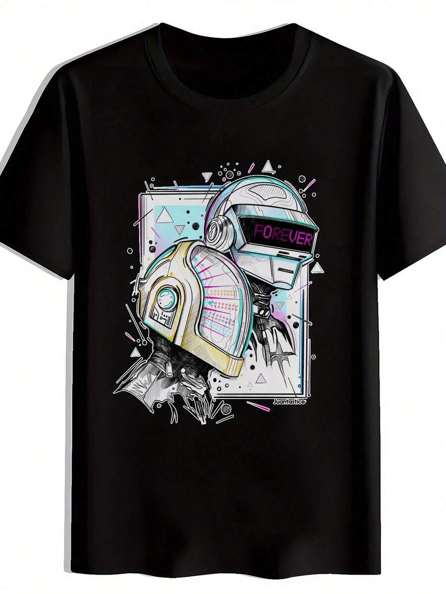 Camiseta Gráfica Negra para Hombre - Impresión de Banda de Rock Retro Camiseta de Manga Corta con Iconos deúsica Vintage Korn.) - Top Casual de Verano de Poliéster Transpirable para Conciertos. Festivales; Salidas a la Playa. Camisetas de banda de rock. Ropa de festival. Ropa de concierto. Camisa de Estilo Punk. Camisa lavable aáquina - Negro - Ver 1