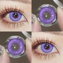 JeweLens 1副角色扮演绿色美瞳 万圣节化妆用美瞳 - 紫羅蘭色 - 查看 2