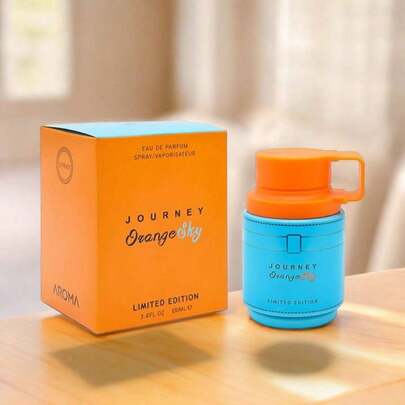 JOURNEY ORANGE SKY  perfume de moda para hombre 100 MLfragancia elegante y duradera conviertete en tu yo encantador