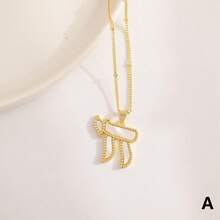 1件字母Chai铜吊坠项链，文化圣经灵感特殊符号星座锆石吊坠项链 - Charm Necklace - 查看 14