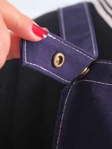 Denim Apron Soft - Unisex Bib Apron With Multifunctional Tool Pocket - Beige - View 4