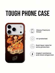 Funda artística Fire Spirit Warrior para Samsung, compatible con  17,  16 Pro Max,  15 Pro Max,  13 y  12. Fabricada en TPU, ofrece protección contra golpes y caídas. Es un regalo increíble para los amantes de la aventura, el empoderamiento y la fantasía, ideal para cumpleaños y ocasiones especiales. - Blanco - Ver 3