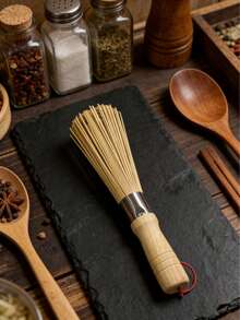 Pure Natural Bamboo Brush, Kitchen Pot Brush, Pot Brush, Bamboo Pot Brush, Dish Brush, Household Cleaning Brush, Bamboo Kitchen Broom, Green And - Multicolor - View 7