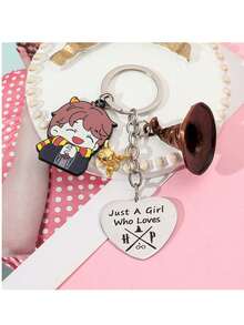 7pcs Cartoon Character , Ron Weasley, Hermione Granger Keychain, Suitable For Backpack Hanging, Car Decor, Party & Holiday Gifts - Multicolor - View 11