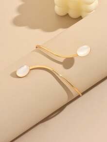 1 pieza Broche de solapa ovalado exagerado y glamoroso, adecuado para uso diario