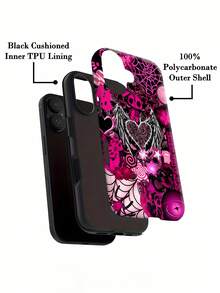 Funda rosa con diseño de corazón estrellado y telaraña, compatible con fundas ,  17,  16 Pro Max,  15 Pro Max,  13 y  12. Fabricada en TPU, ofrece protección contra golpes y caídas. Un regalo ideal para familiares, amigos, seres queridos, novios/novias y para Navidad.funda de teléfono, fundas de teléfono, funda de , funda de  17 pro, funda de  16, navidad, funda de  17 pro max, funda de  17, fundas de , funda de  15,  17 pro max, fundas para , funda de  16 plus, regalos de navidad, funda de  13, funda de teléfono de navidad, funda de  16 pro, funda de teléfono  15, funda de teléfono  13, funda de  16 - Blanco - Ver 7