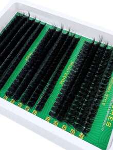 300/295pcs DIY Mink Fur False Eyelashes, 40D/50D/60D/80D/100D Fluffy Individual Lashes, Create Thick 5D Effect, 0.07mm Curled Lashes, 10-16mm Mixed Length, Makeup Tools, Bulk Individual Fake Lashes, Suitable For Daily Makeup And Cosplay, Reusable, Eyelash Clusters, Individual False Lashes - D - View 7