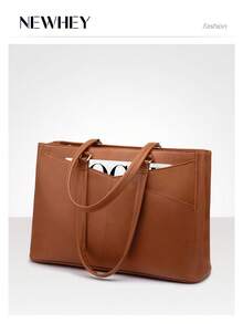 NEWHEY 15.6 Inch Waterproof Laptop Bag, Women's Business Office Briefcase - Multicolor - View 3