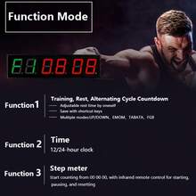 6位倒计时器，适用于会议、比赛、健身、1.5英寸秒表、运动计时器，用于健身房锻炼训练 - 黑色 - 查看 6