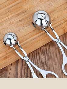 2/1件套不锈钢肉丸制作器、肉丸切割器、牛肉丸制作器、餐饮服务工具、厨房小工具、厨房配件、手动塑料肉丸制作机、槌球机、金属熊爪烹饪用具、肉丸制作器/成型器/模具、烹饪用具、汉堡肉丸托架、香肠模具、饺子模具、厨房用具、家用厨房用品、烹饪工具、厨房砧板 - 彩色 - 查看 4