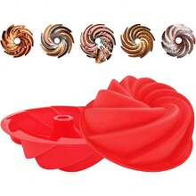 Birthday Cake Molds For Baking Silicone Cake Pans Reusable And Durable Non-Stick Baking Molds Tra For Chocolate Cake Jelly Pudding Mould Candy Making Baked Tool,34696997 - 鏽棕色 - 查看 1