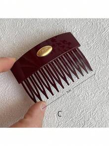 1pc Korean Fashion Inverted Hair Comb, Simple Solid Color Hair Accessory For Bangs/Flyaways, Combs, Hair Comb - Multicolor - View 10