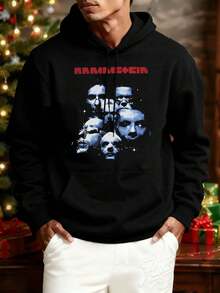 Rammstein Band Black Hoodie Spring, Premium Cotton, Relaxed Fit, Breathable, Casual, Art Print - màu đen - Xem 1
