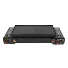 Portable Camping Stove, Camping Stove With Baking Tray&Portable Case, 2 Burners Camping Stove - Black - View 7