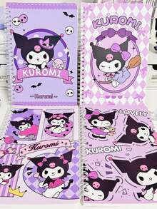Sanrio 1/4 Kuromi A5 Spiral Notebook - Cute Cartoon Design, Matte Surface, Minimalist Office Diary, Suitable For Daily Use And Back To School Supplies (Partial Quantity Random) - Multicolor - View 14