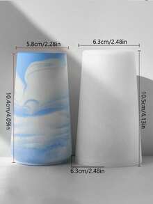 1 Peça Molde de Silicone em Forma de Vaso Geométrico, Reutilizável e Fácil de Limpar, Adequado para Resina Epóxi/Vela/Aromaterapia, Presente para Dia dos Namorados/Dia das Mães/Festa de Natal/Decoração do Lar - branco - Visão 17