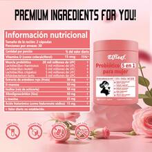 GWYNNE Elfleaf Vaginal 5 En 1 Probióticos 20 Billion De Ucf,con L-theanine,acido Hialurónico Y Vitamina D,hidratación De La Piel,salud Inmune,digestiva E Intestinal,60 Cápsulas probioticos femeninos - Otros - Ver 5
