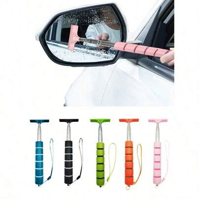Side Mirror Squeegee, Car Mirror Squeegee, Retractable Car Rearview Mirror Wiper ,Car Rearview Mirror Wiper, Retractable Auto Glass Squeegee, Water Cleaner With Telescopic Long Rod, Portable Cleaning Tool ,Car Side Mirror Squeegee, Retractable Wing Mirror Wiper Cleaner, Portable Vehicle Interior Exterior Accessories For Rainy Foggy Weather, Portable Car Window Cleaner Snow Brush,21cm(8.2inches) To 98cm/38.6 Inches(Max.)