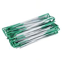 10pcs/20pcs Stainless Steel U-Shaped Garden Pegs, Designed For Reusable, Smooth Surface And Corrosion Resistant, Easy To Use, Suitable For Setting Up Camping Tents, Improving Yard Lawns And Meeting Various Site Requirements. These Pegs Can Also Be Used For Gardening Weeding And Landscaping. - Multicolor - View 7