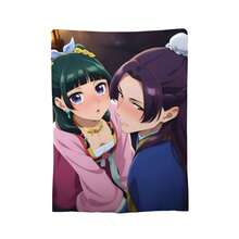 Couverture à thème manga et anime "The Apothecary Diaries" - Couvre-lit en flanelle ultra-douce avec illustration des personnages, couverture d'appoint pour canapé/lit/voyage, cadeau parfait pour les fans (Saint-Valentin, Pâques, Ramadan) - Conception confortable des Apothecary Diaries - Multicolore - Voir 1