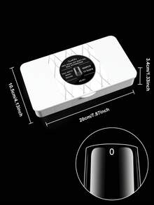 600片/盒 软胶美甲贴片，12种尺寸可选，半哑光全覆盖按压式美甲贴片，杏仁形、方形、棺材形、法式假指甲，前端薄后端厚，更贴合牢固，可剥离凝胶延长甲片，按压式美甲用品，适合女孩女士DIY美甲 - 無色 - 查看 5