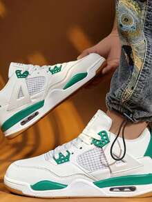 White Cement Couple's Style-Black, White, And Grey ColorMatching: The First Choice ForCouples To Wear - màu xanh lá - Xem 1