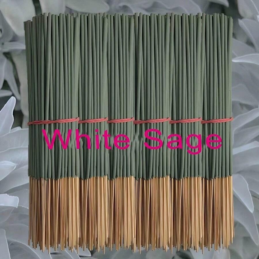 20/50/100/200pcs White Sage Smudge Sticks, Lavender Scented Incense Sticks, 8.66 Inches, Suitable For Home Decor, Office, Healing, Yoga And Meditation, Purify The Mind, Eliminate Negative Energy | Outdoor | Gift - Sage - View 1
