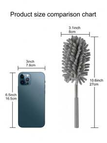 1pc Microfiber Duster For Cleaning, Dusters With Telescoping Extension Pole, Extendable Washable Mini Dusters For Cleaning Car, Window, Furniture, Office