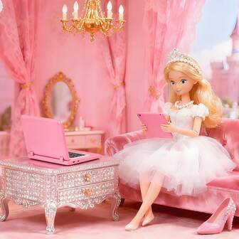 3pcs Dollhouse Laptop Accessories, 1/12 1/6 Scale Minature Tablet Smart Phone Mini Stuff Doll House Furniture Play Set Accessories For Birthday Gift