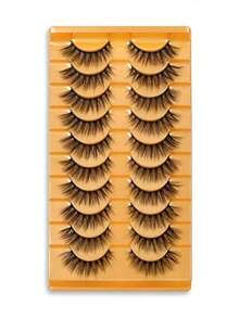 10 perechi de gene false alungite, cu aripioare, încrucișate, de 15 mm