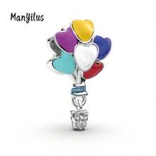 1 pieza Manyilus Original 925 Plata de Ley Colgante de Encantos de Viaje, Encanto de Bicicleta Azul Brillante, Encanto de Cámara Retro de Viaje, Encanto de Mochila de Oso Lindo, Encanto de Maleta, Encanto de Motocicleta Azul Pequeña, Encanto de Taxi Viaje de Amor, Encanto de Globo Giratorio, Encanto de Faro de Luz Nocturna - Multicolor - Ver 13