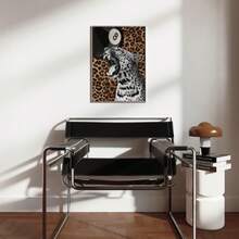 1pc Frameless Leopard Print 8-Ball Poster, Stylish Home Decoration, Cool Patterned Wall Art, Suitable For Living Room, Bedroom, Or Dorm, Poster, Personalized Poster, Room Decor, Wall Print - Multicolor - View 4