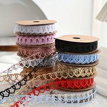 1 Rollo de 900cm de Cinta de Encaje con Corazones Huecos, Cinta para Empaquetar Pasteles, Cinta Decorativa para Ramos de Flores del Día de San Valentín - Multicolor - Ver 6