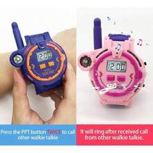 Walkie Talkie recargable para nios Radio bidireccional Walky Talky con linterna, juego de interfono para nios y nias de 4 a 12 aos rosa - Rosado - Ver 6