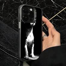 Funda de Teléfono Transparente con Estampado de Gato Blanco y Negro para  14 Pro Max  13 Pro  Galaxy S23 S22 Plus Ajuste Universal para Todas las Estaciones Opción de Regalo Ideal - Plateado - Ver 4