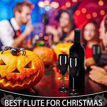 1/2/3/6/12/24 Pcs Personalized Shatterproof Champagne Flutes, Bride Party Wine Glasses, 6oz (170ml), Acrylic Shatterproof Material, Suitable For Wedding, Wedding Decor, Party And Bridesmaid Gifts - Multicolor - View 5