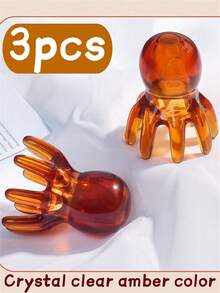 5/3/1 Octopus Scalp Massage Comb, A Portable Octopus-Head SPA Massage Comb For Meridian Scraping And Scalp Massage. It Relieves Fatigue, Soothes And Relaxes, And Provides Massage And Scraping. This Multi-Functional Portable Massager Makes A Great Birthday Gift, Party Gift, Christmas Gift, Or Holiday Gift. - Multicolor - View 20