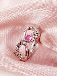 1 PC Gorgeous Cubic Zirconia Ring For Women For Valentine's Day Gift Wedding Anniversary Party Jewelry - 1# - View 10