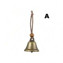 Vintage Bronze Retro Bell Decoration, Witch Bell Protector, Wind Chime For Bohemian Style Home Room Decor, Halloween, Christmas, New Year, Valentine's Day, Antique Brass Trumpet Shape Bell, Craft And Decorative Accessory, Metal Decorative Bell - Bronze - View 11