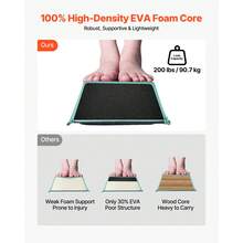 Barra de equilibrio de gimnasia plegable de 2,4 m para niños con bolsa de transporte, color verde menta - verde menta - Ver 4