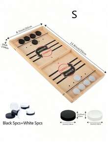 1PC Wooden Table Top Quick Hockey Battle Game And Slingshot Hockey Game Family Party Table Games, Perfect For Christmas And Thanksgiving Gifts - Multicolor - View 7