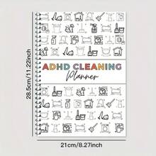 ADHD Cleaning Planner Reusable Dry Erase Checklist Daily Weekly Task Tracker Home Organization Schedule For Neurodivergent Adults Focus Friendly Visual Guide - Multicolor - View 5