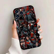 Funda de teléfono con collage de cómic de  de Warner Bros DC, compatible con iPhone 17/16/15/14/13/12/11/8/7 Pro/Pro Max/Plus/X/XS/XR/XS MAX, protección de lente, funda protectora de teléfono, licencia oficial, ¡el regalo perfecto para fans! - Mezcla de colores - Ver 2